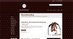 Desktop Screenshot of blog.wonneshop.de