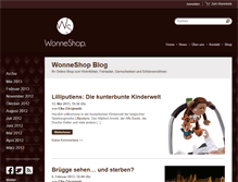 Tablet Screenshot of blog.wonneshop.de